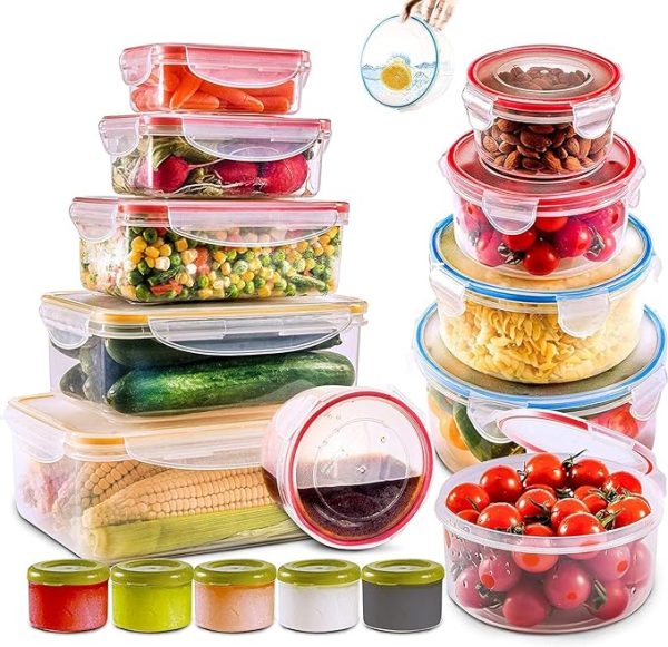 Large Food Storage Containers with Airtight Lids