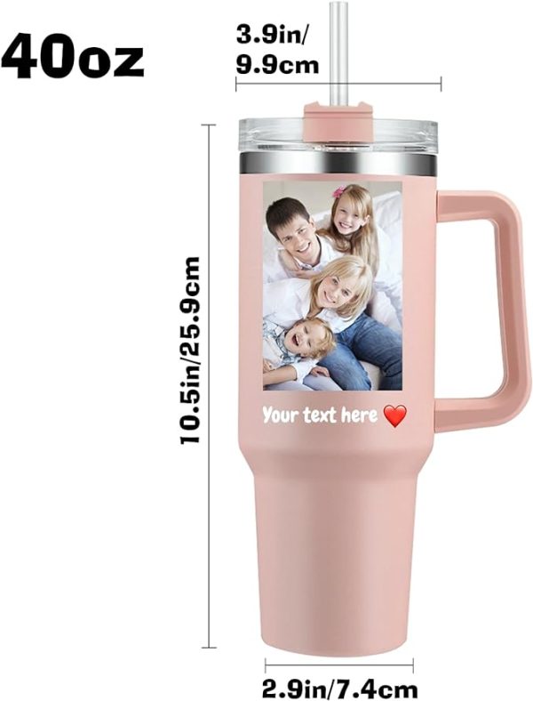 Personalized 40oz Tumbler with Handle